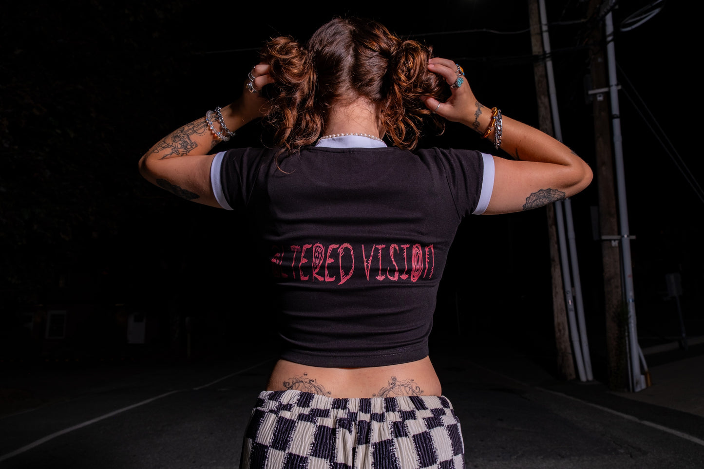 I Love When Girls Sin Fitted Cropped Tee