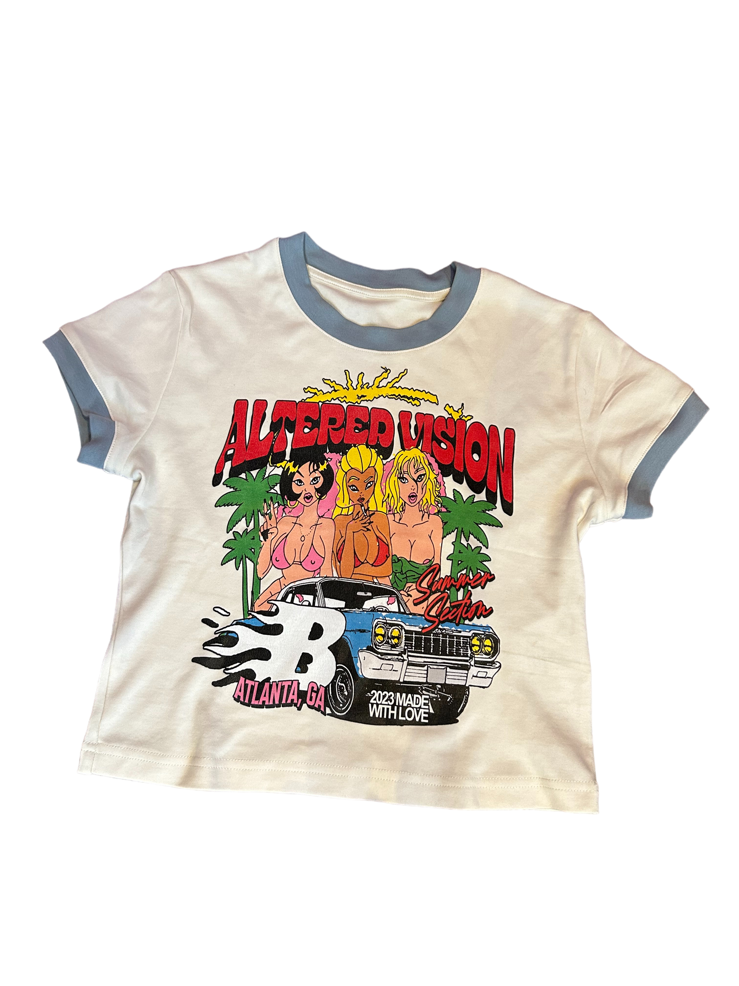 Paradise Fitted Cropped Tee