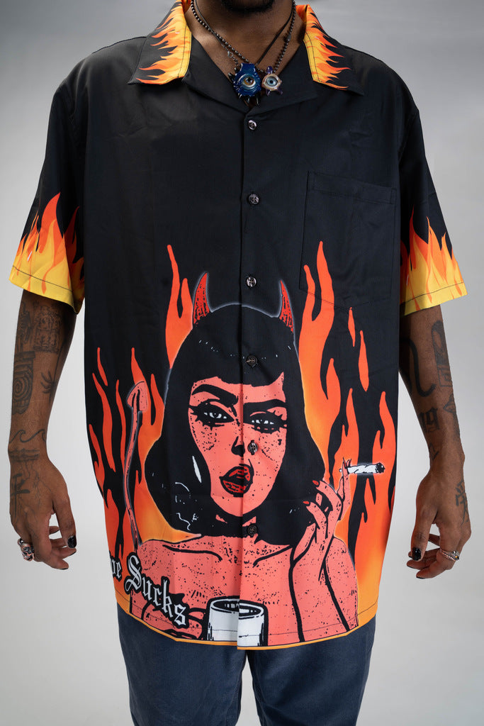 Love Sucks Button Down Shirt