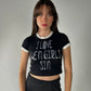 I Love When Girls Sin Fitted Cropped Tee