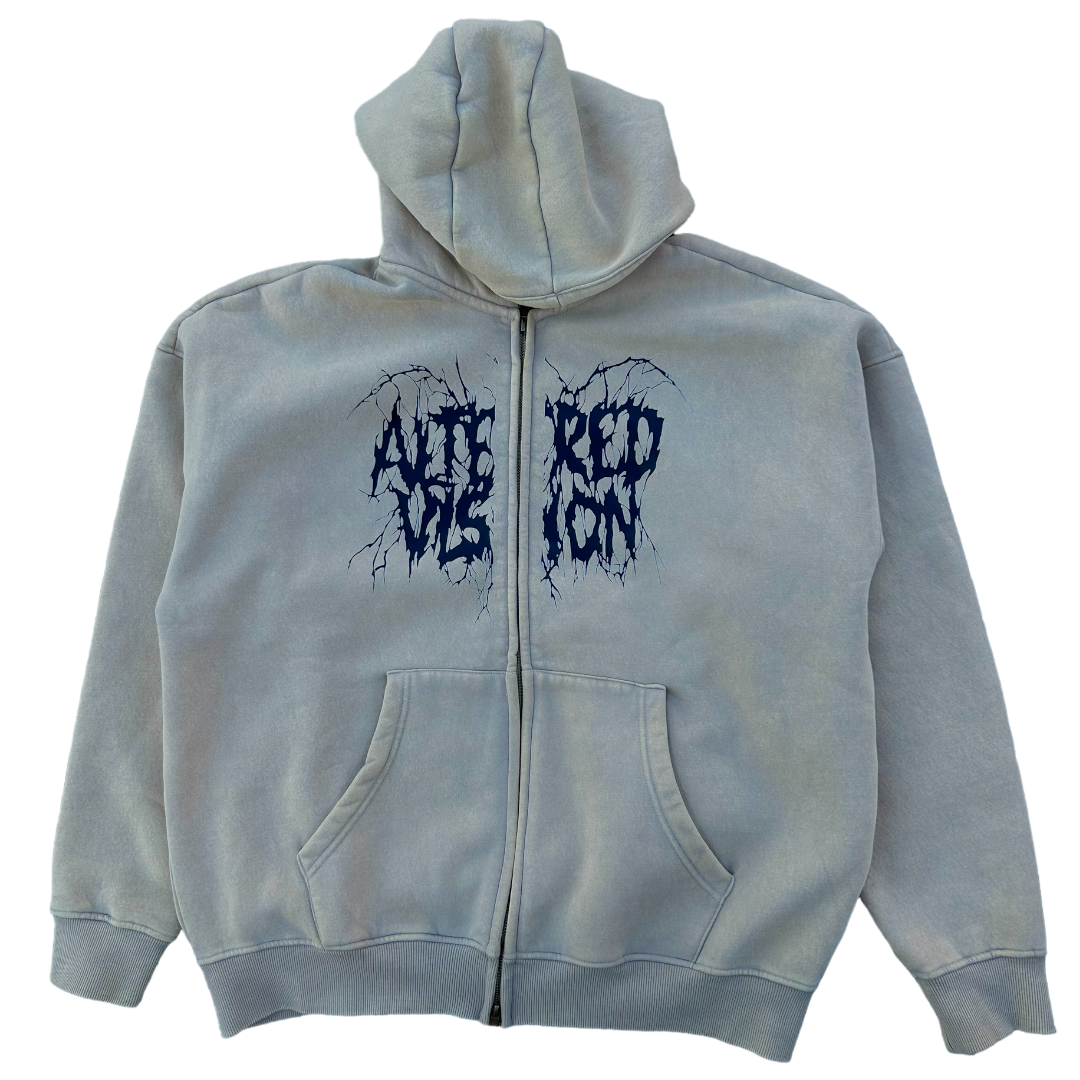 Alteration Washed Zip Hoodie